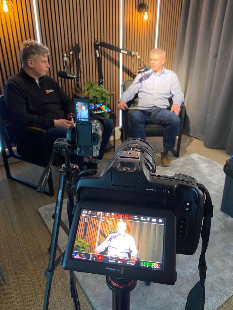 Anthony being interviewed on a podcast